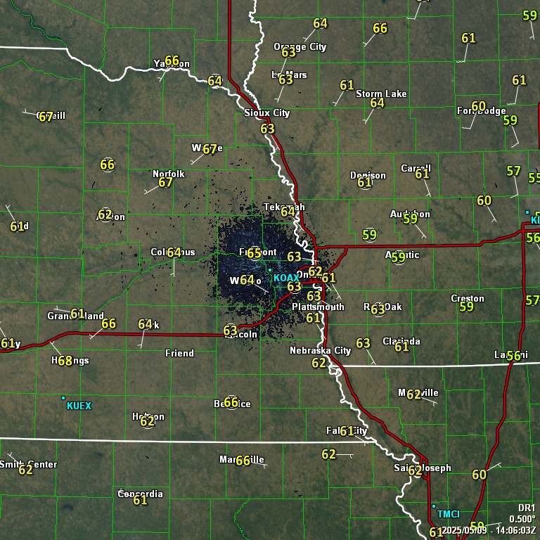 GRLevel3 radar from NWS station KOAX