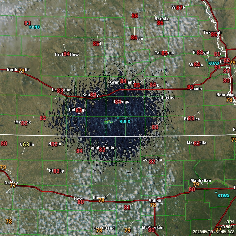 GRLevel3 radar from NWS station KUEX